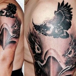 Татуировка орёл: значение и фото
