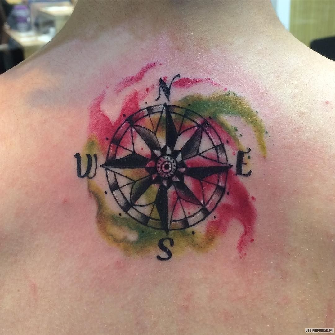 Фотография татуировки под названием «Узор в красках»