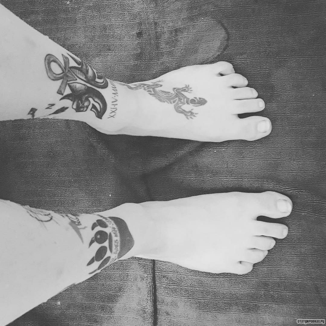 Фотография татуировки под названием «Ящерица узор»