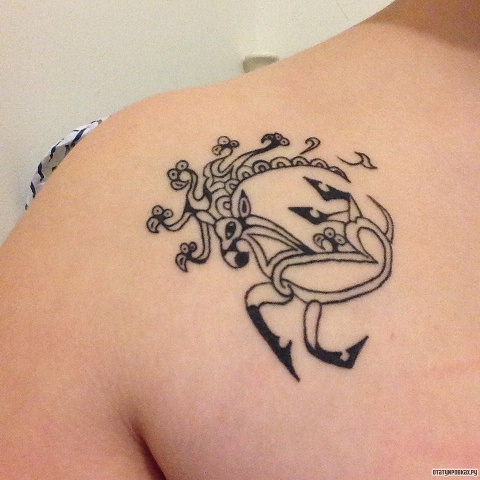 Фотография татуировки под названием «Скифский узор»