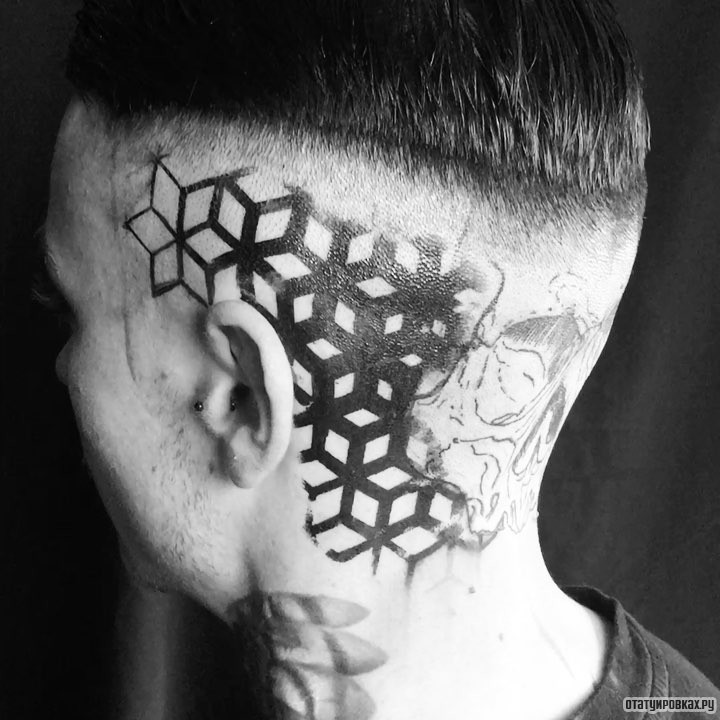 Фотография татуировки под названием «Узоры чб»