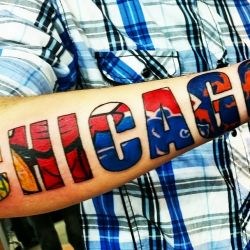 Chicago татуировка фаната