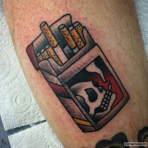 Татуировка сигарета