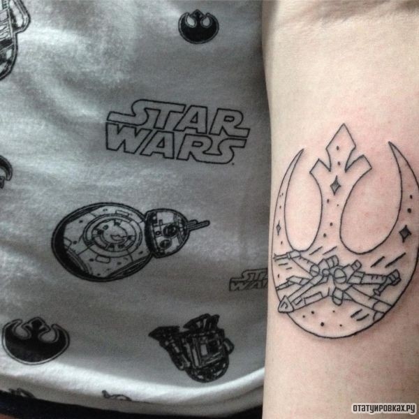 Татуировка звездные воины