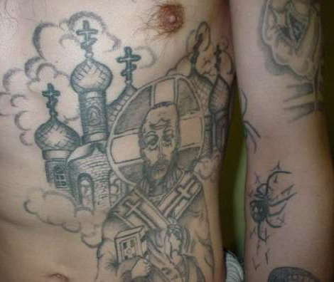 Зоновская татуировка заключенного
