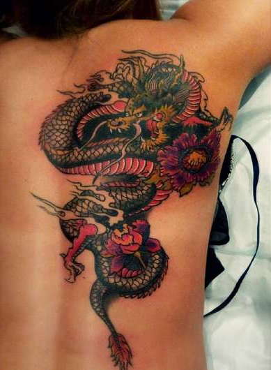 Китайская татуировка дракона