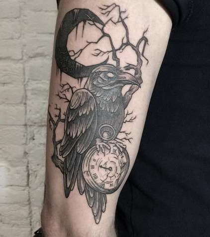 Значение татуировки ворон