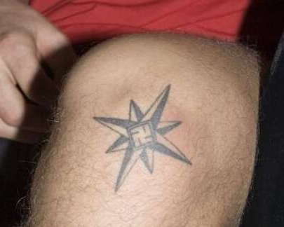 Звезда со свастикой - воровская татуировка