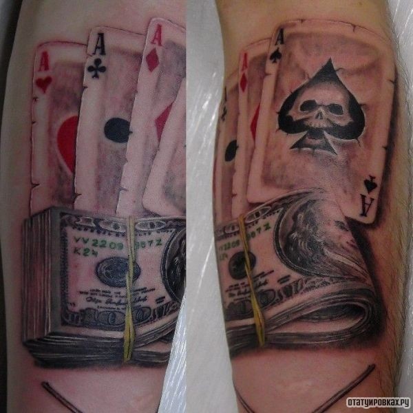 Татуировка деньги