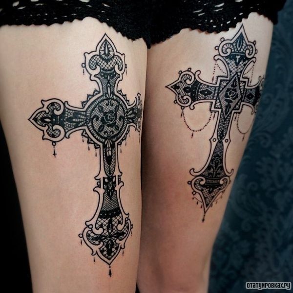 Татуировка крестик