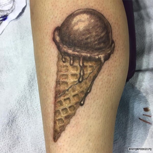 Татуировка мороженое