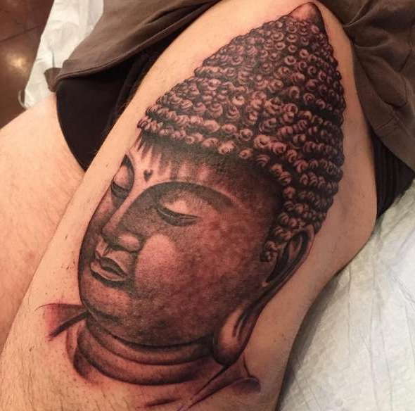 Татуировка с изображением Будды
