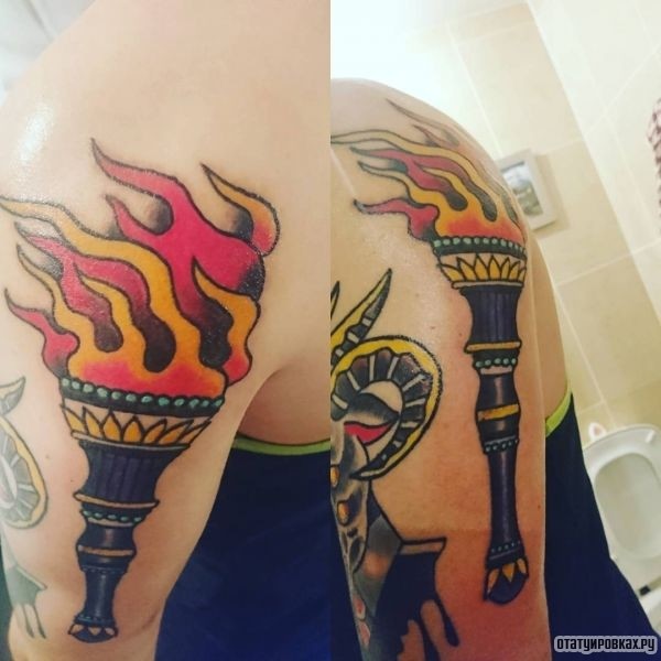 Татуировка факел