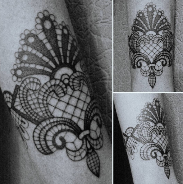 Кружева - стиль Барокко в татуировке