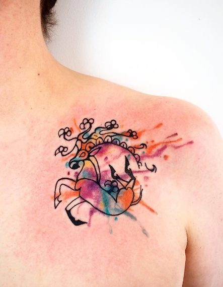 Скифская татуировка на груди