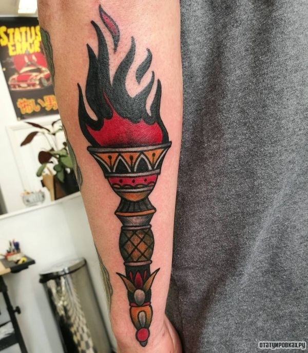 Татуировка факел