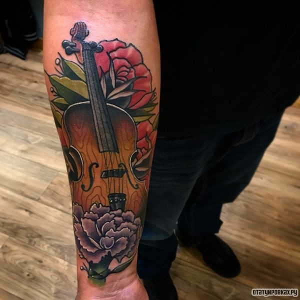 Татуировка скрипка
