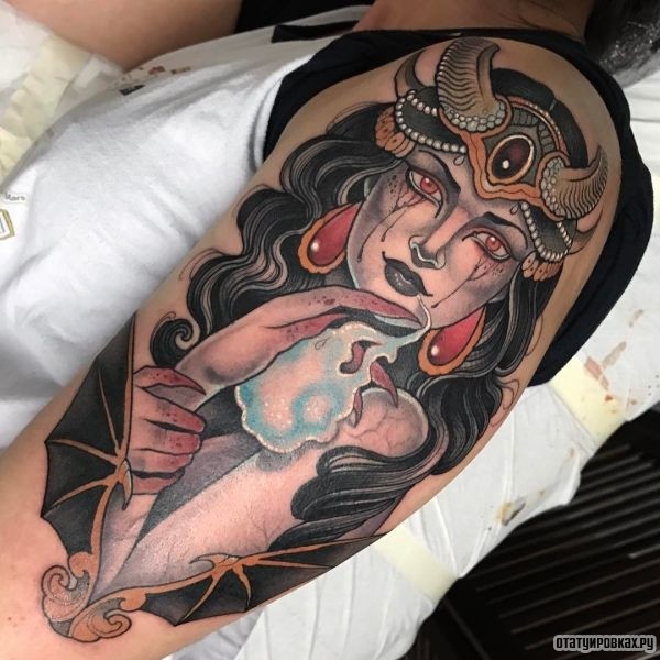 Татуировки с демонами. Питаются душой и страхом