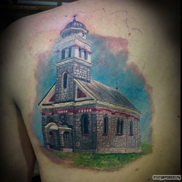 Татуировка церковь