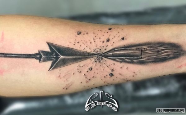 Татуировка пуля