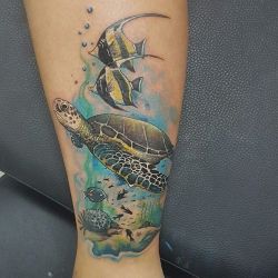 Татуировка черепаха фото