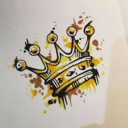 эскиз татуировка корона