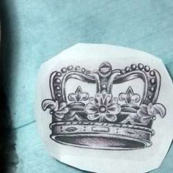 Татуировка корона эскиз