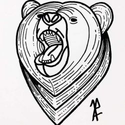 татуировка медведь эскиз
