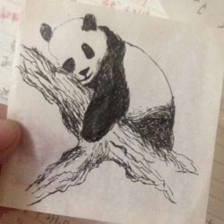 Татуировка панда эскиз