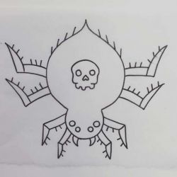 Татуировка паук фото, эскиз