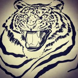 татуировка тигр фото, эскиз