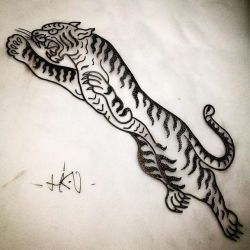 Татуировка тигр эскиз