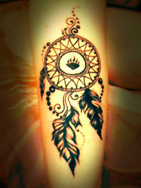 Фотография татуировки под названием «ловец снов»