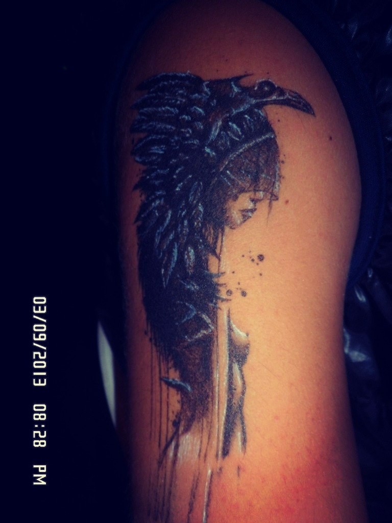 Фотография татуировки под названием «индейцы»