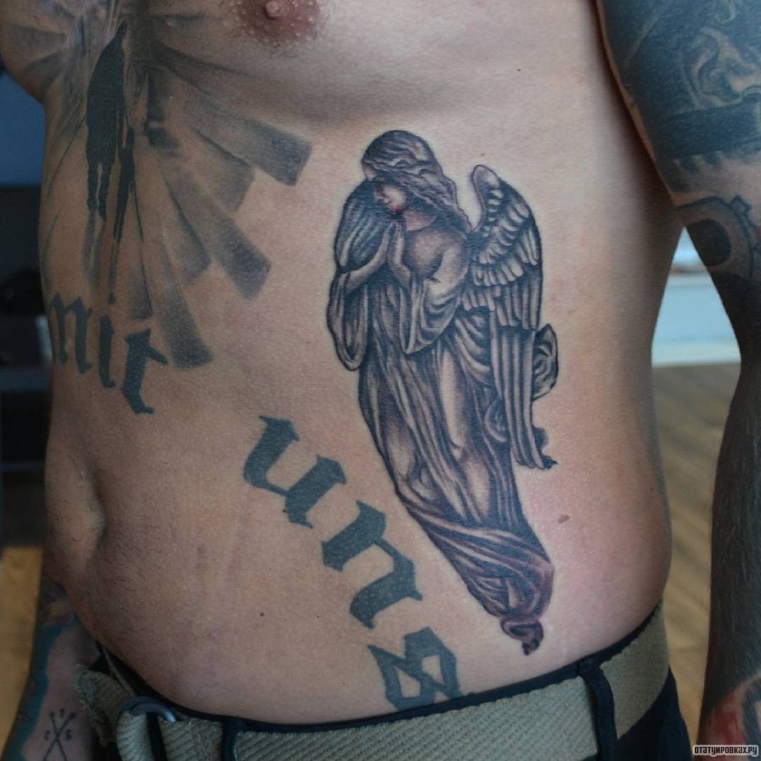 Фотография татуировки под названием «Ангел»