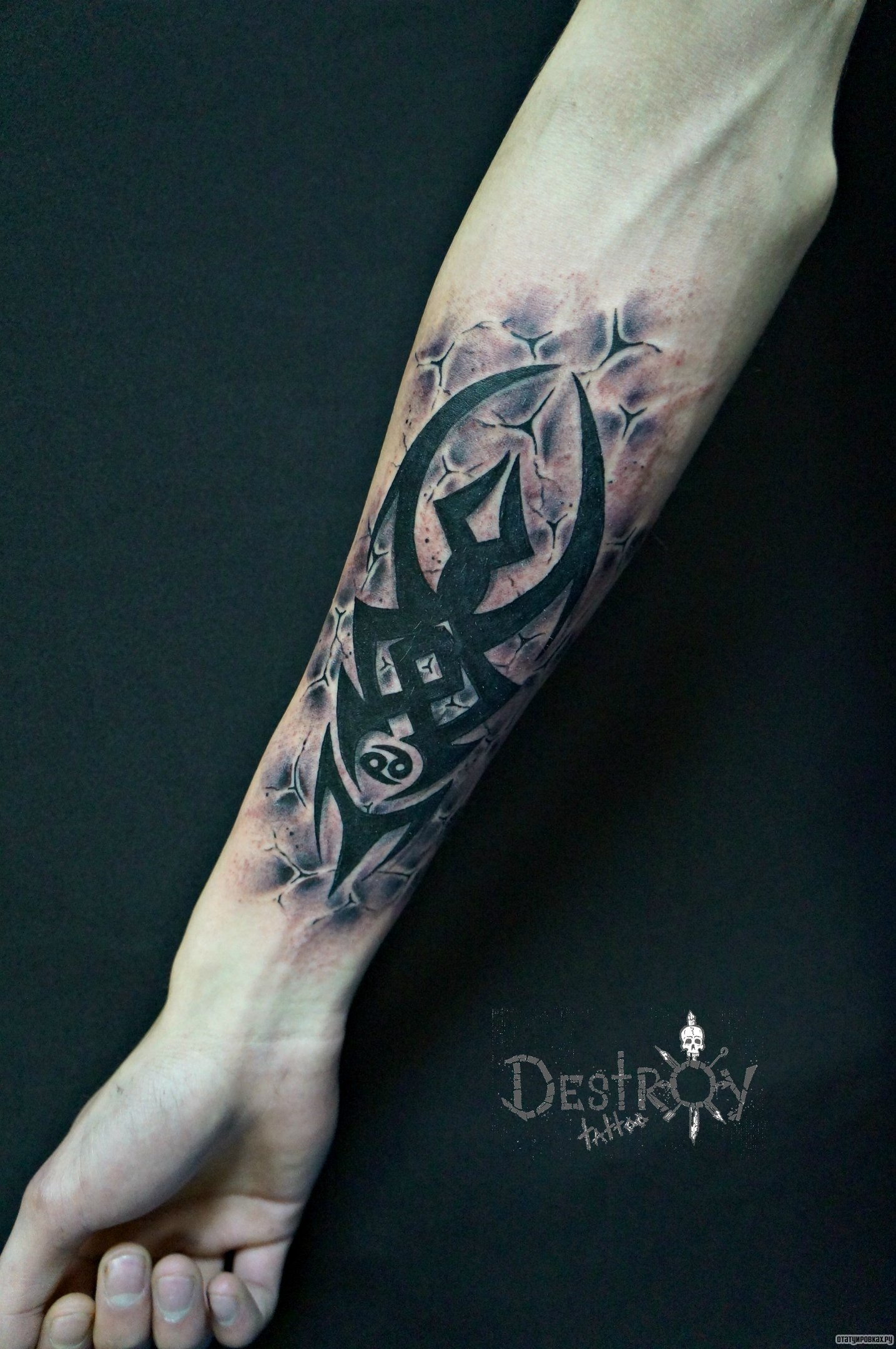 Фотография татуировки под названием «Трайбл узор 3д»