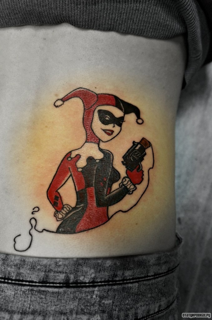 Фотография татуировки под названием «Клоун девушка»