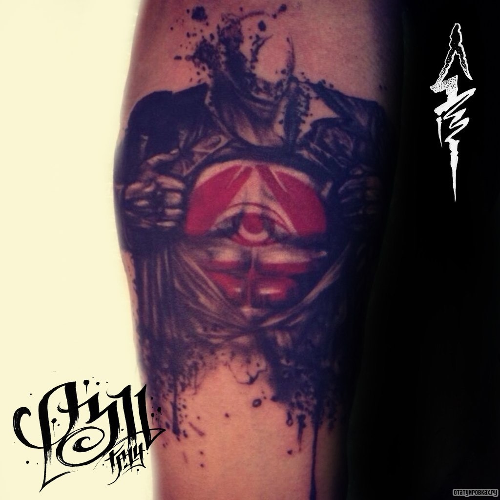 Фотография татуировки под названием «Демон»