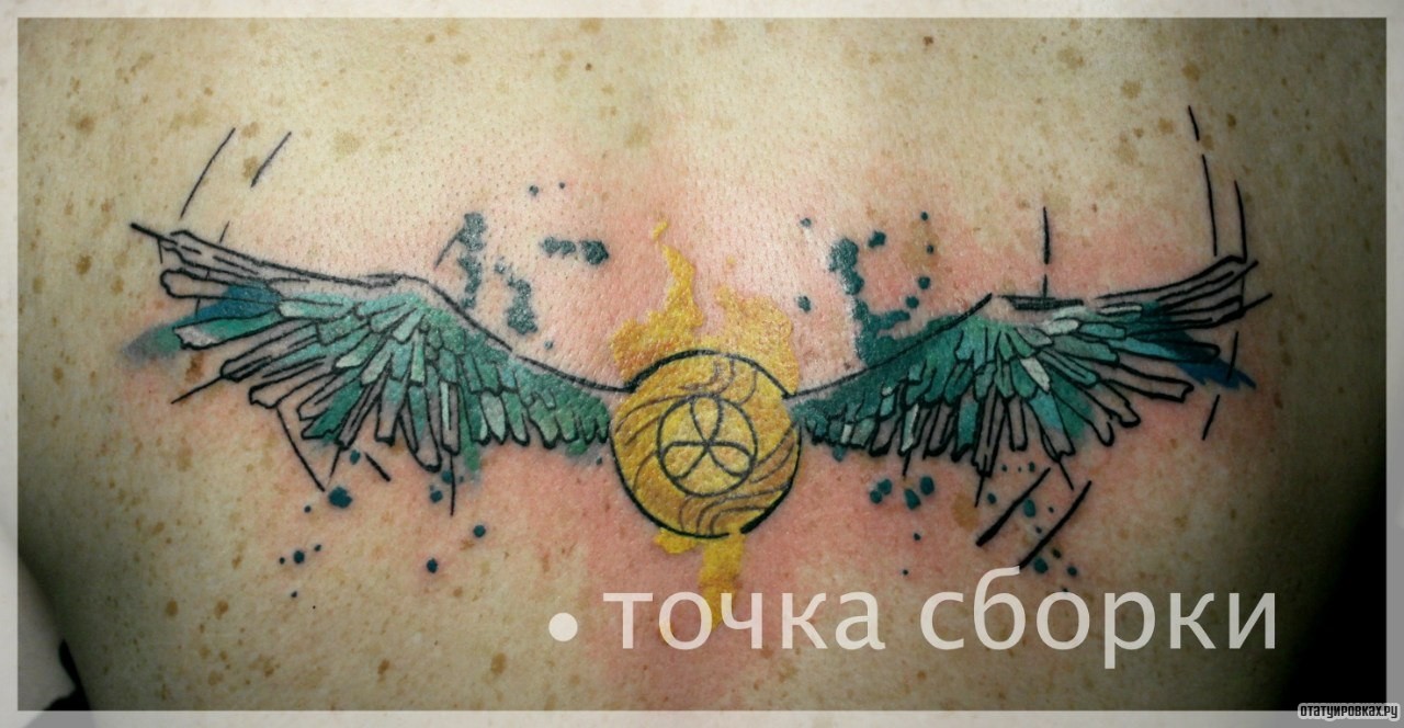 Фотография татуировки под названием «Грук с крыльями»