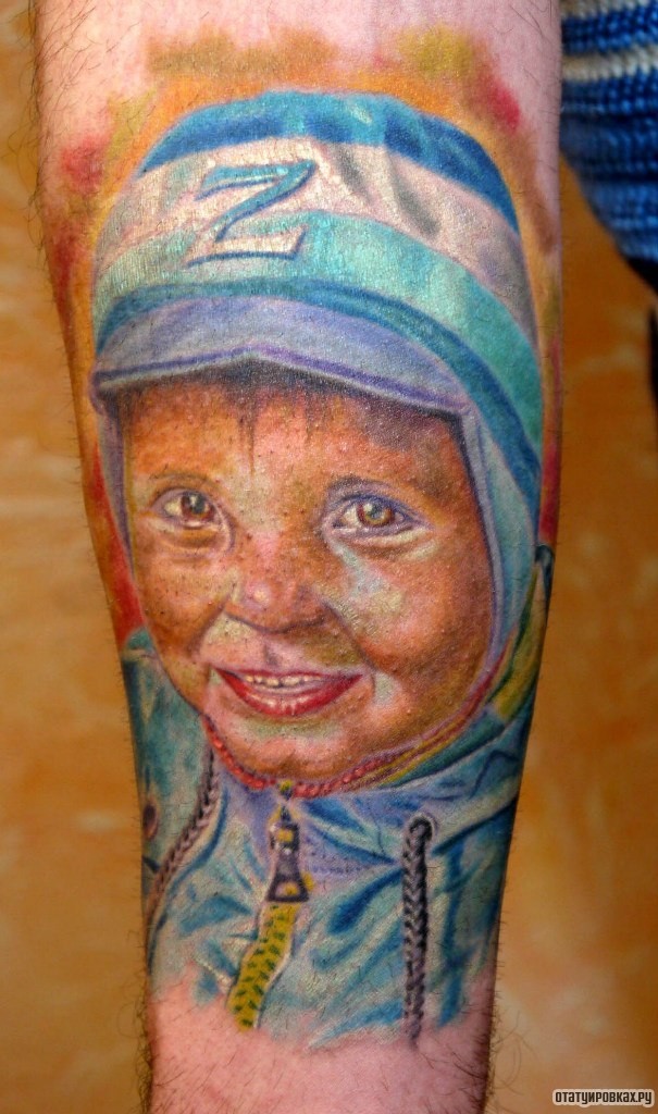 Фотография татуировки под названием «Мальчик»
