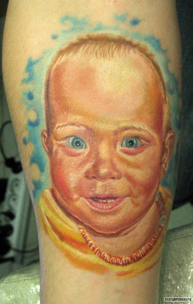 Фотография татуировки под названием «Ребенок»