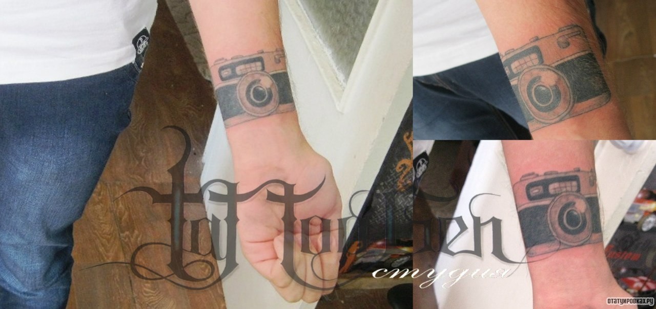 Фотография татуировки под названием «Фотоаппарат ссср»