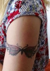 Фотография татуировки под названием «пеперуда, бабочка»