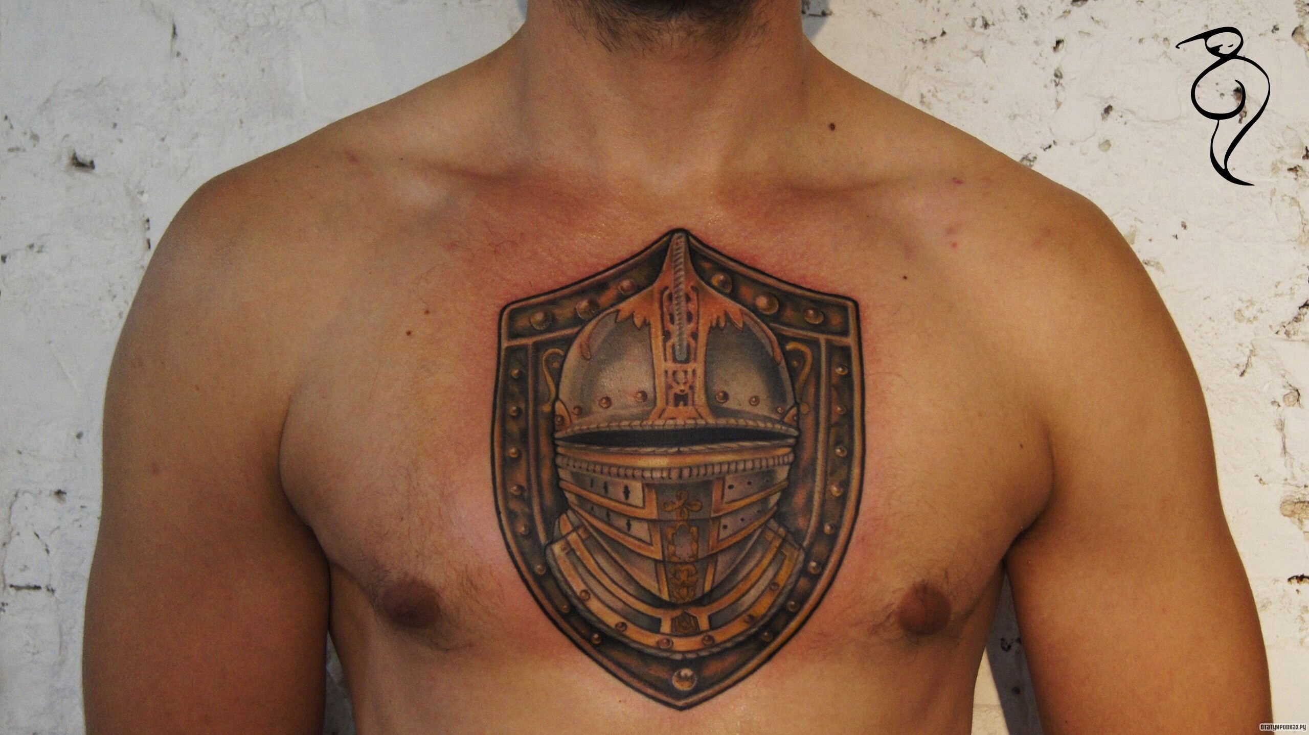 Фотография татуировки под названием «Щит»