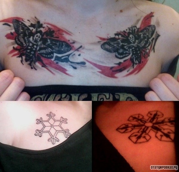Фотография татуировки под названием «Два жука»