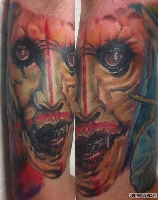Фотография татуировки под названием «Жуткое существо»
