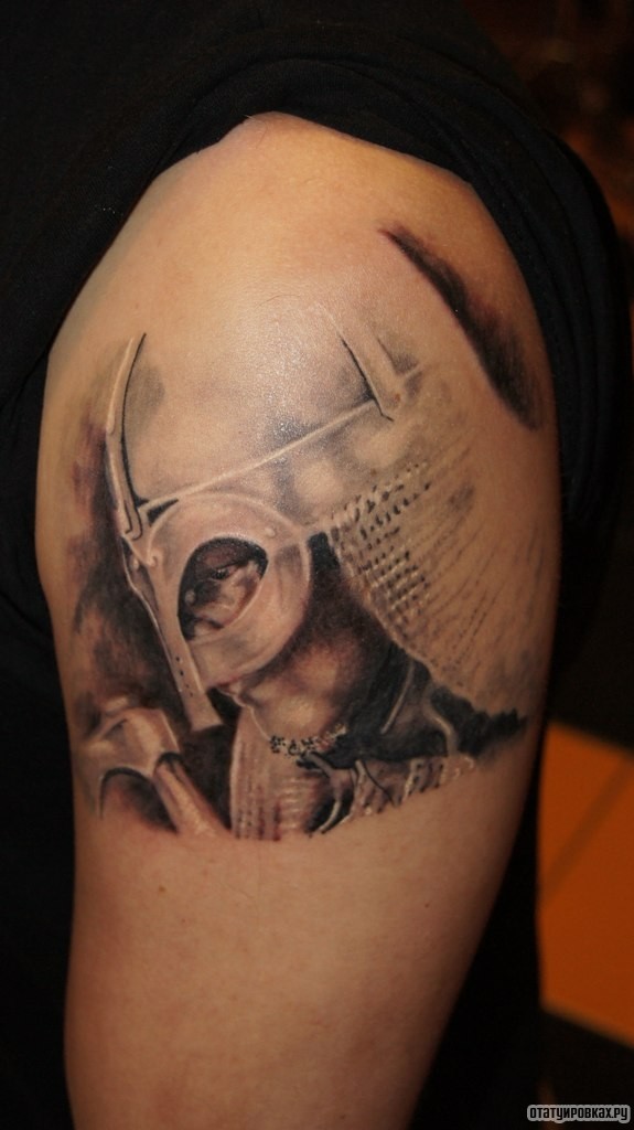 Фотография татуировки под названием «Воин»