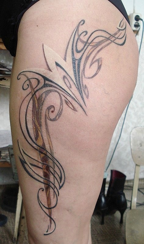 Фотография татуировки под названием «Узор. По шраму.»
