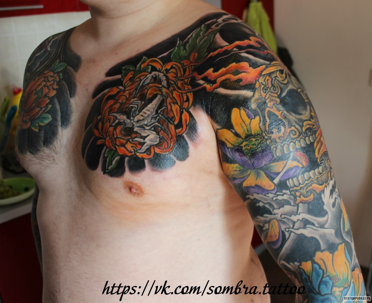 Фотография татуировки под названием «Японский стиль тату»