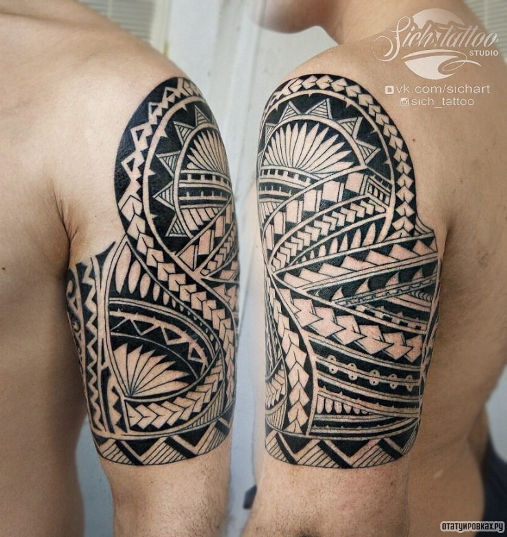 Фотография татуировки под названием «Узор полинезия»